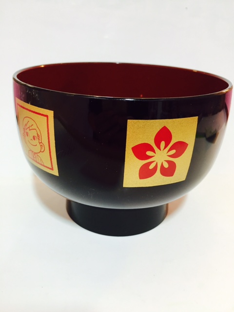 02 Peko Poko 漆器碗(黑色)