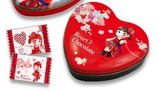 2016 Peko 心型巧克力鐵缶(紅)