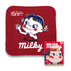 2016 Peko Milky65周年紀念小方巾 (17*17cm)