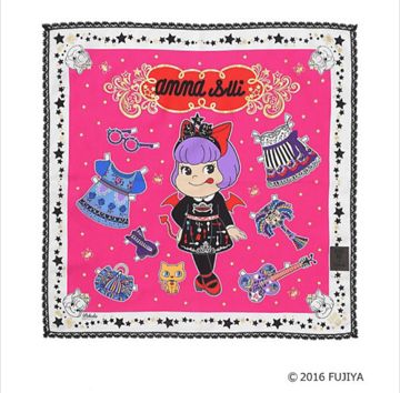 2016 Peko x Anna Sui 印花大方巾-粉紅