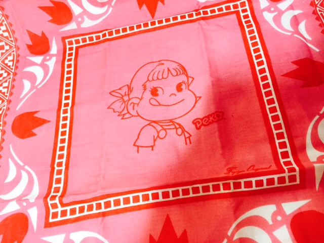 80's Peko 印花大方巾-Fujiya Original