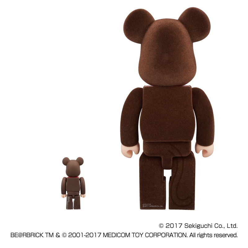 2017 Peko Bearbrick Medicomtoy  100% & 400%-Monchhichi