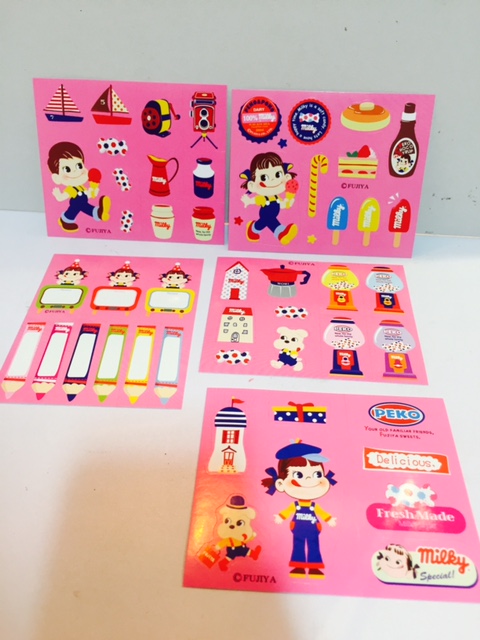 2011 Peko Milky 貼紙5pcs (D)
