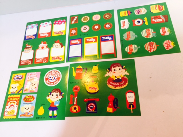 2011 Peko Milky 貼紙5pcs (H)
