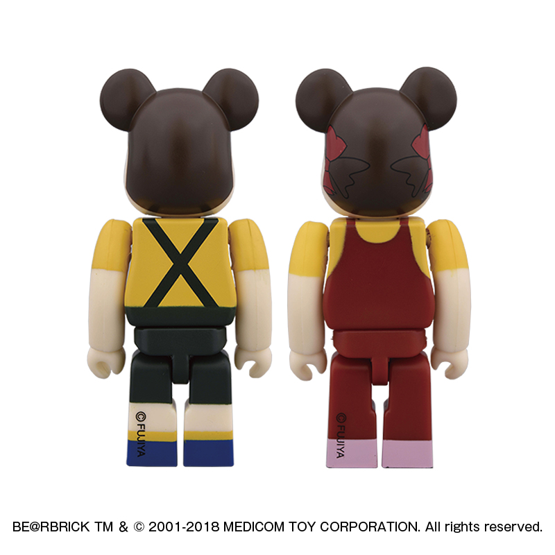 2018 Peko Poko bearbrick set 100%-Vintge Medicomtoy