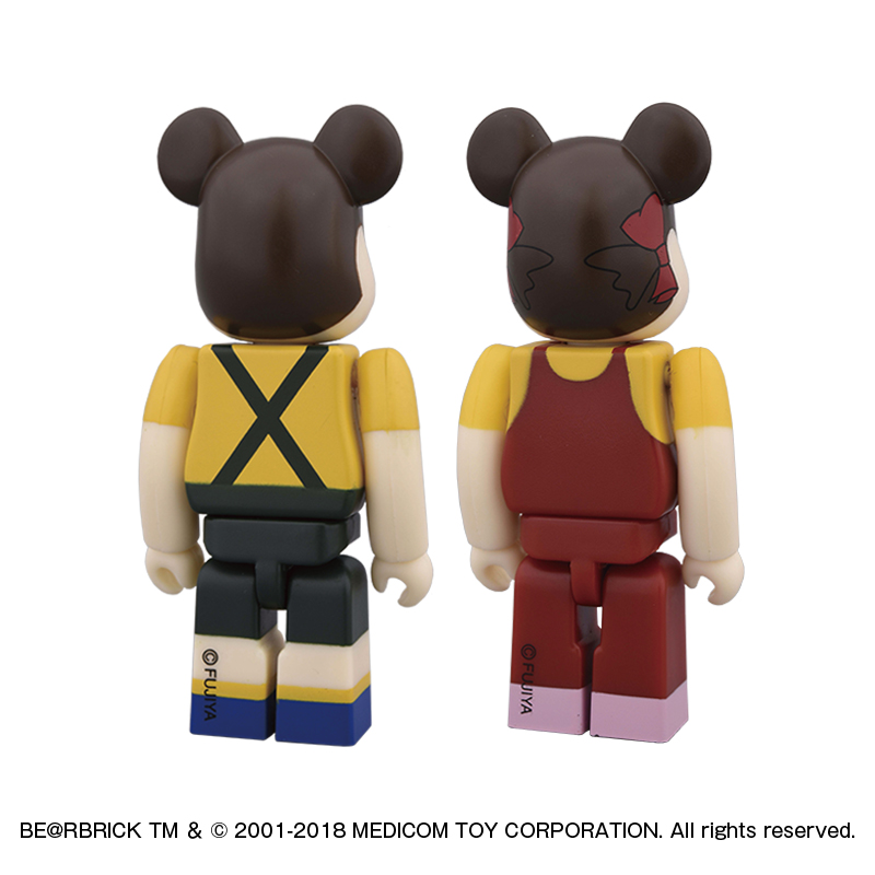 2018 Peko Poko bearbrick set 100%-Vintge Medicomtoy