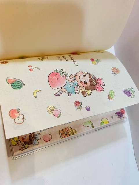 2019 Peko 雙封面手帳連筆及貼紙 (2018.11-2019.12)