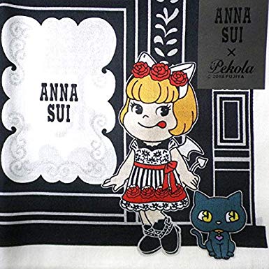 2018 Peko x Anna Sui 印花大方巾-黑白色