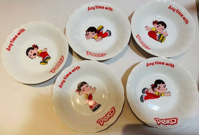 80's Peko 碗/碟+5小碟