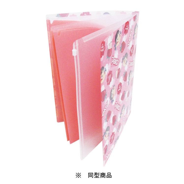 2019 Peko 6+1 A4文件夾附袋 (milky strawberry)