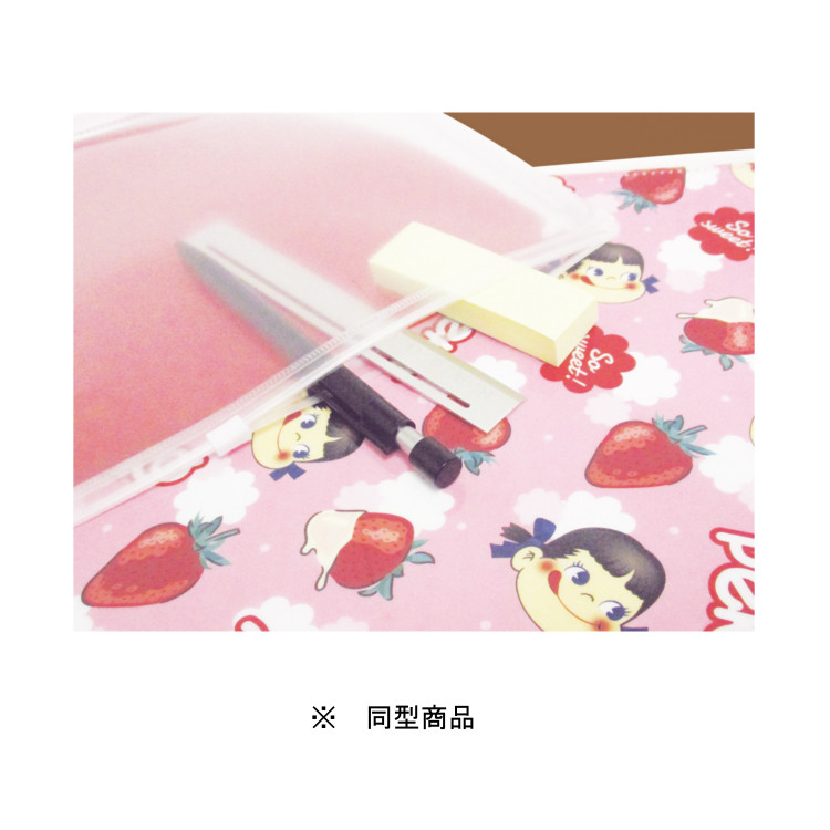 2019 Peko 6+1 A4文件夾附袋 (milky strawberry)