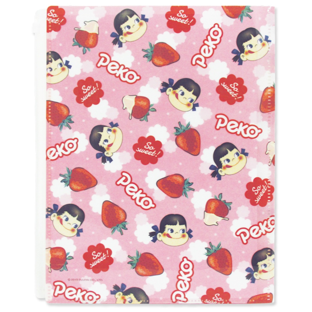 2019 Peko 6+1 A4文件夾附袋 (milky strawberry2)