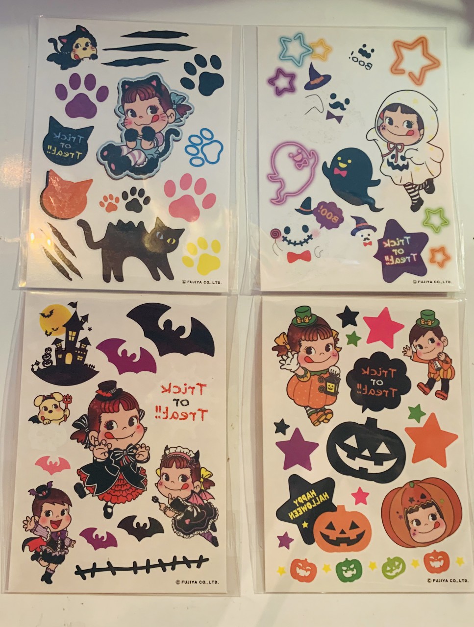 2019 Peko Halloween 貼紙4pcs
