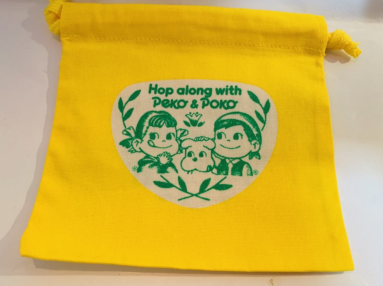 80's Peko 索繩袋(黃)