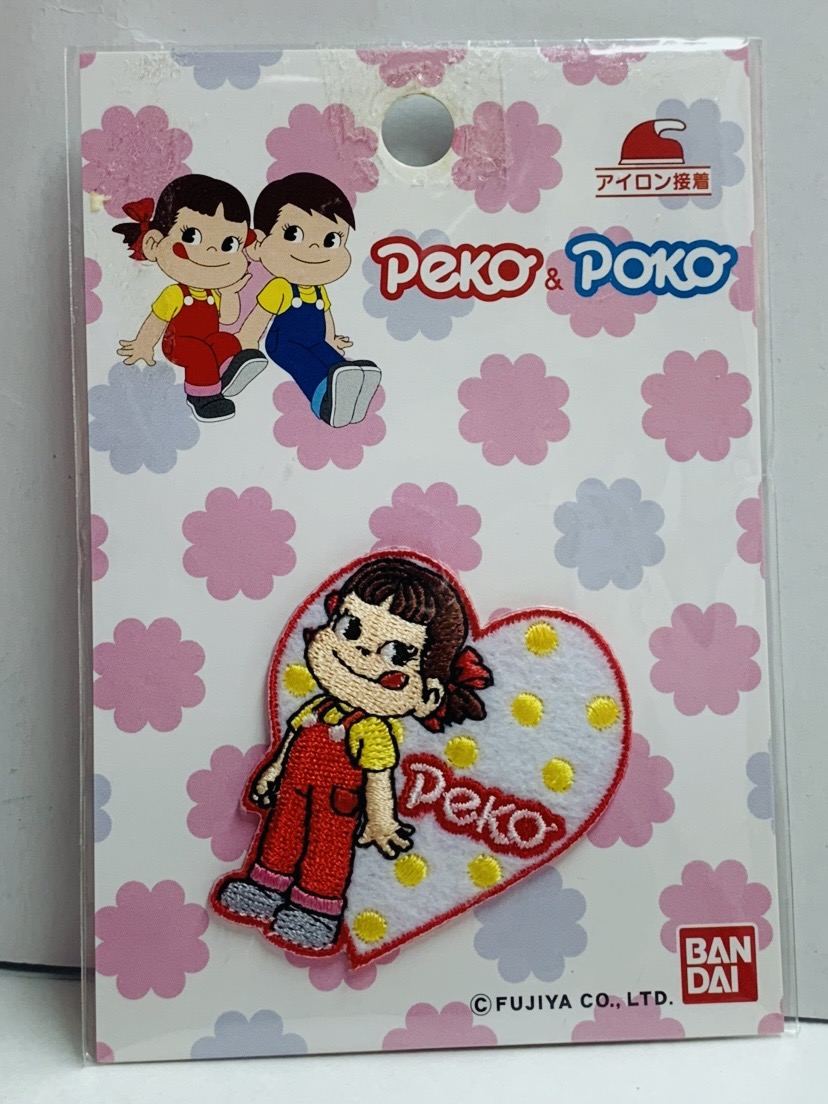 2018 Peko 刺繍熨贴布章 Peko Heart