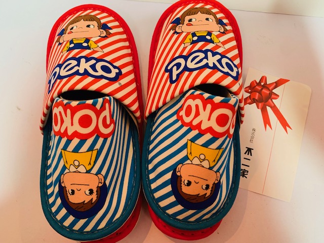 80's Peko Poko 室内拖鞋1套2对
