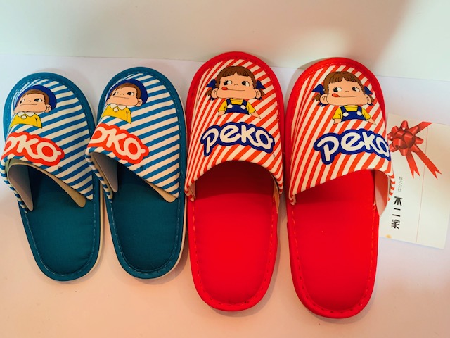 80's Peko Poko 室內拖鞋1套2對