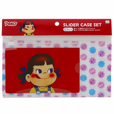2021 Peko PVC 拉鏈小袋1套2件-紅色