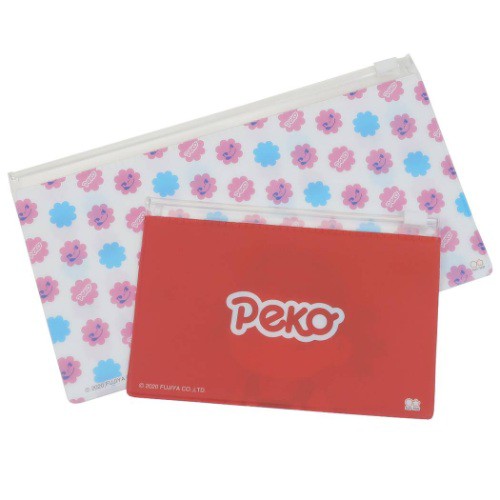 2021 Peko PVC 拉鏈小袋1套2件-紅色