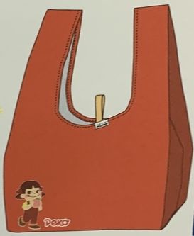 2021 Peko 摺合購物袋-紅