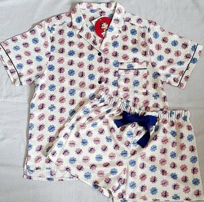 2022 Peko 緞布睡衣 (短袖)  size M