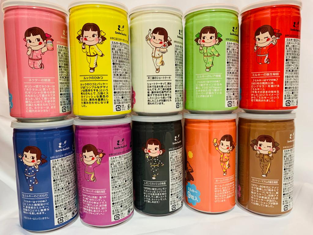 2023 Peko Milky Message 缶1套10個 (內附Milky糖)