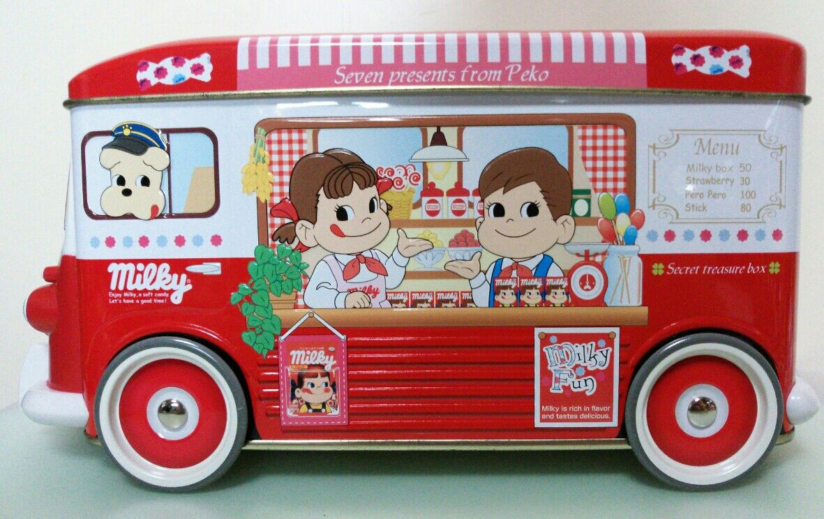 06 Peko 秘密寶箱-鐵車 付Milky 精品7件