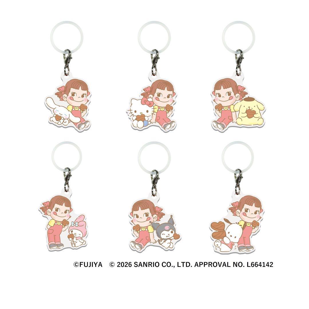 ...2026 Peko x Sanrio 亞加力掛飾 1套6個