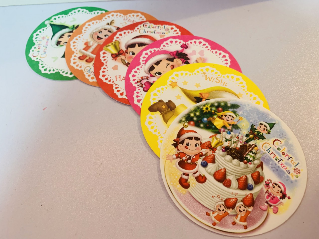2012 Peko xmas 杯墊1套6個