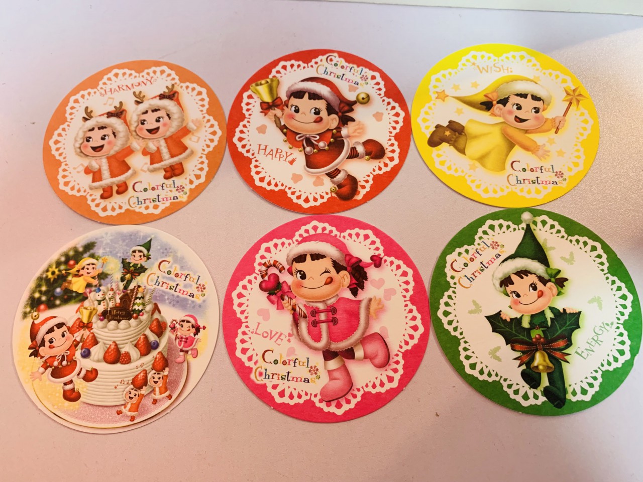 2012 Peko xmas 杯墊1套6個