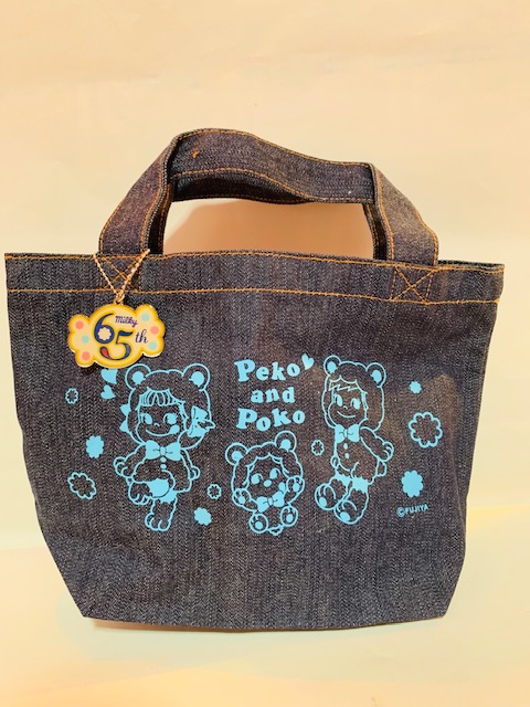 2016 Peko Milky 65周年牛仔布手提袋 (牛仔布)