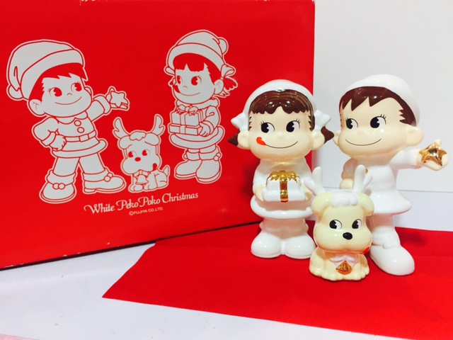 06 White Peko Poko Xmas 陶器人形禮盒