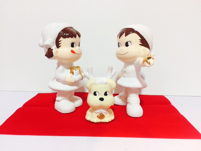 06 White Peko Poko Xmas 陶器人形禮盒