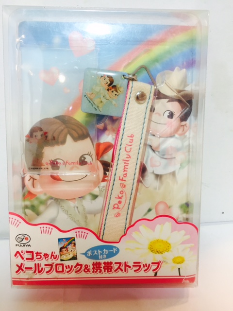 08 Peko 電話繩連螢幕貼連明信片