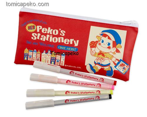 09 Peko 筆袋連4色筆