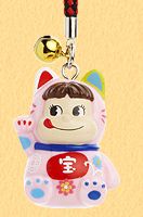 2010 Peko 招財猫電話繩-寶
