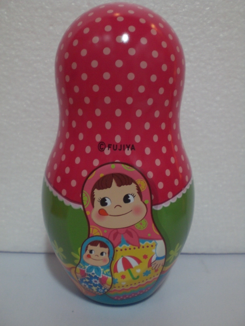 2011 Peko萬聖節人形鐵缶附糖 -南瓜(中)