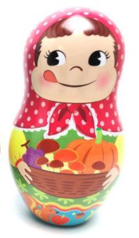 2011 Peko 俄羅斯娃娃人形缶(南瓜)-中