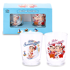 2012  Peko 玻璃杯1套2件-summer santa