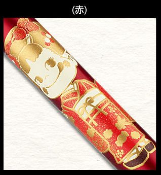 2012 Peko優美蒔絵複合筆-紅