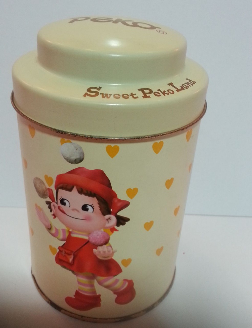 04 Sweets Peko Land 鐵缶-黃色