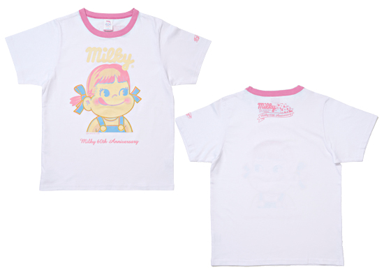 2011 Milky 祭Peko T-Shirt-白 (女装, L size)