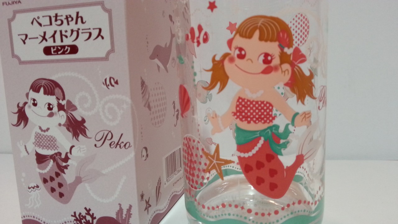 2013 Peko 美人魚玻璃水杯1套2件