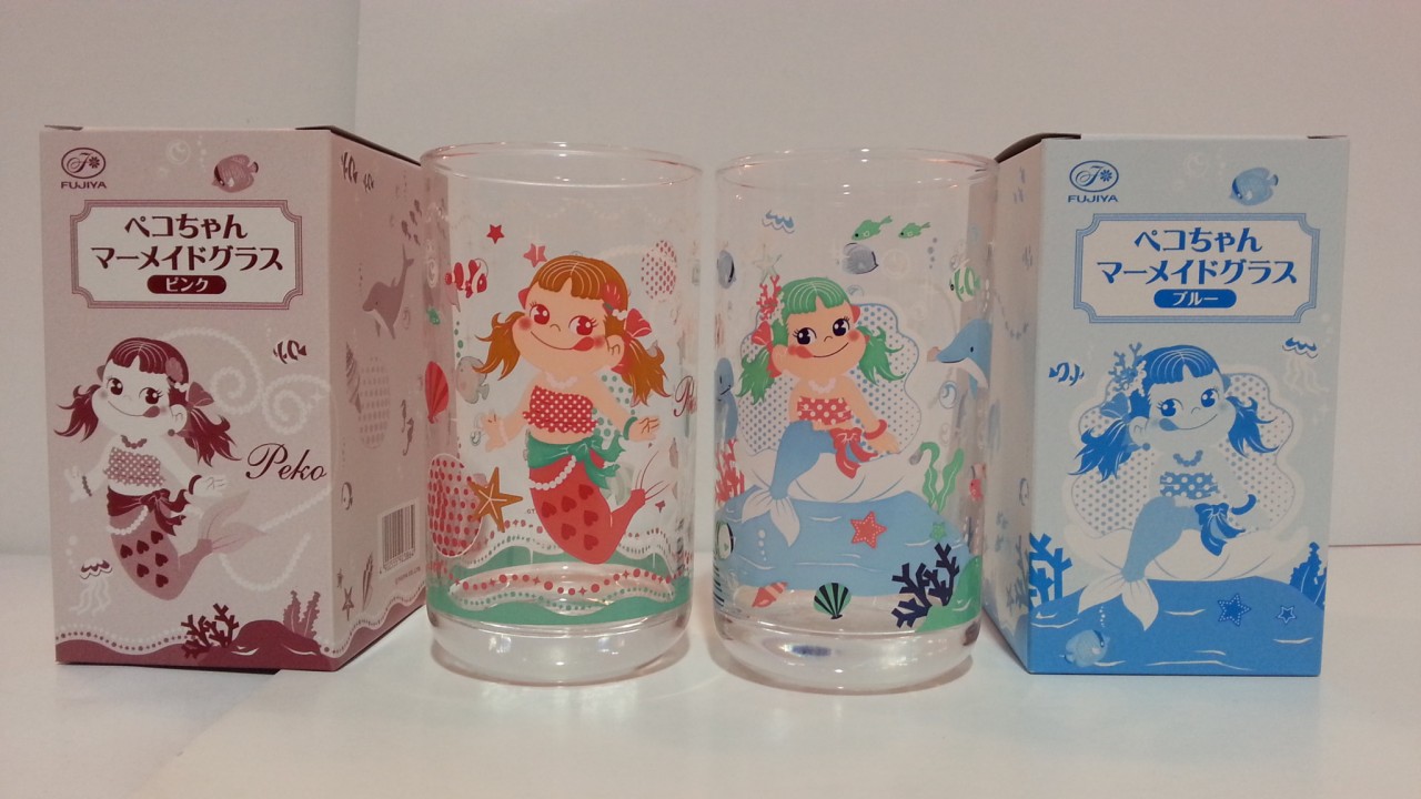 2013 Peko 美人魚玻璃水杯1套2件