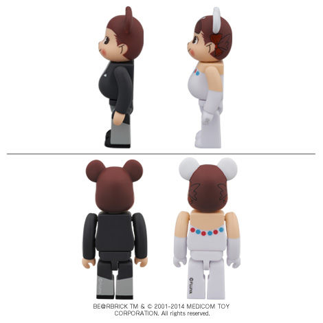 2014 Peko Poko bearbrick set100%-wedding Medicomtoy