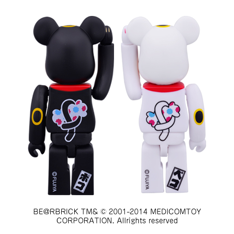 2014 Peko Poko bearbrick set100% -招財猫 Medicomtoy