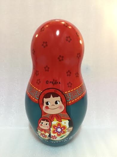2010 Peko 俄羅斯娃娃人形缶-紅(大)