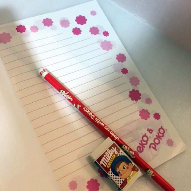 Peko A5拍子簿,鉛筆,膠擦Set-糖果